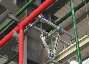 苏尼特右该抗震支架的整体式支吊架结构协调性好